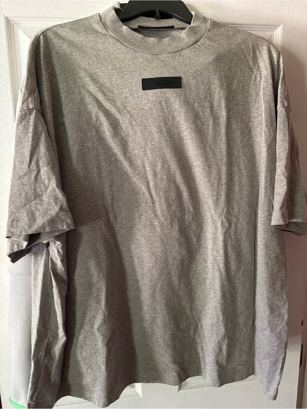 Essentials, Fear of God Gray Short Sleeve Crewneck Tee